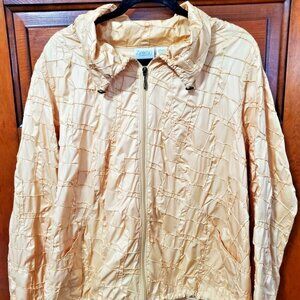 Chicos Jacket Zenergy Golden Yellow Light Weight Size 3 (16)